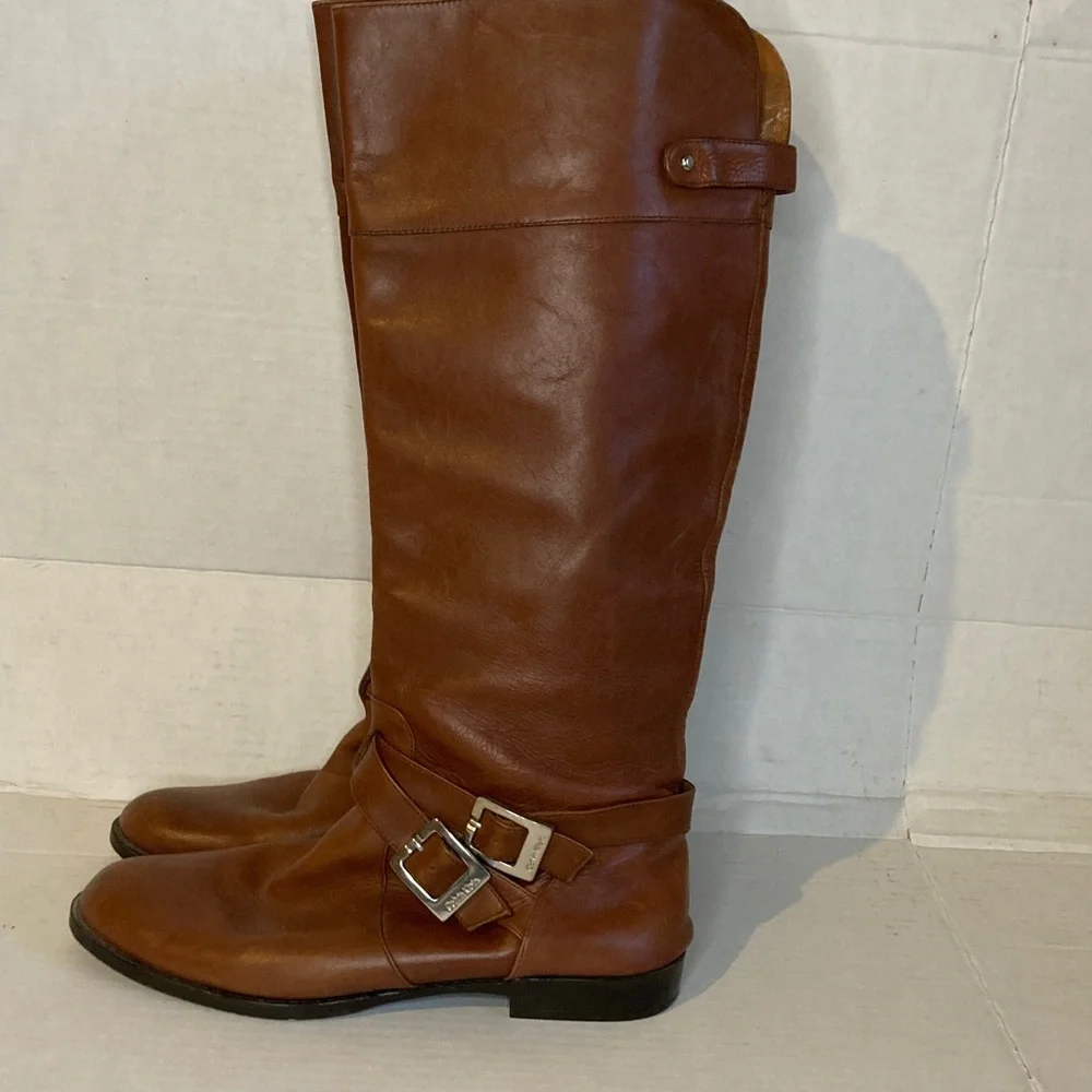 Calvin Klein Woman Brown Knee high Boots Size 7.5